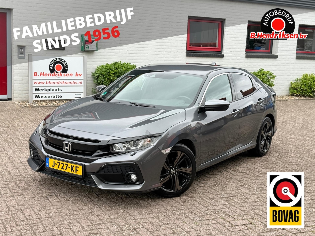 Honda Civic - 1.0 i-VTEC 129pk CVT 5D Elegance/ Adaptieve cruise/ Camera achter/ DAB/ Navigatie/ Stoelve - AutoWereld.nl