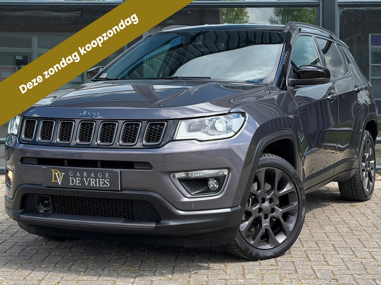 Jeep Compass - 4xe 240 Plug-in Hybrid Electric S Full Option Alpine Leder Stoelventilatie Stoelverwarming - AutoWereld.nl