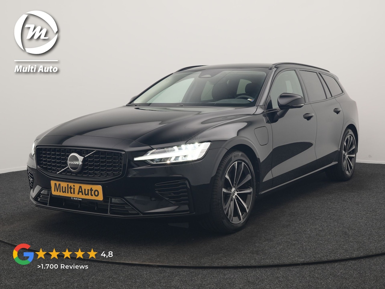 Volvo V60 - T6 AWD Plus Dark PHEV 350pk Dealer O.H. | Trekhaak Af Fabriek | Adaptive Cruise | Camera | - AutoWereld.nl