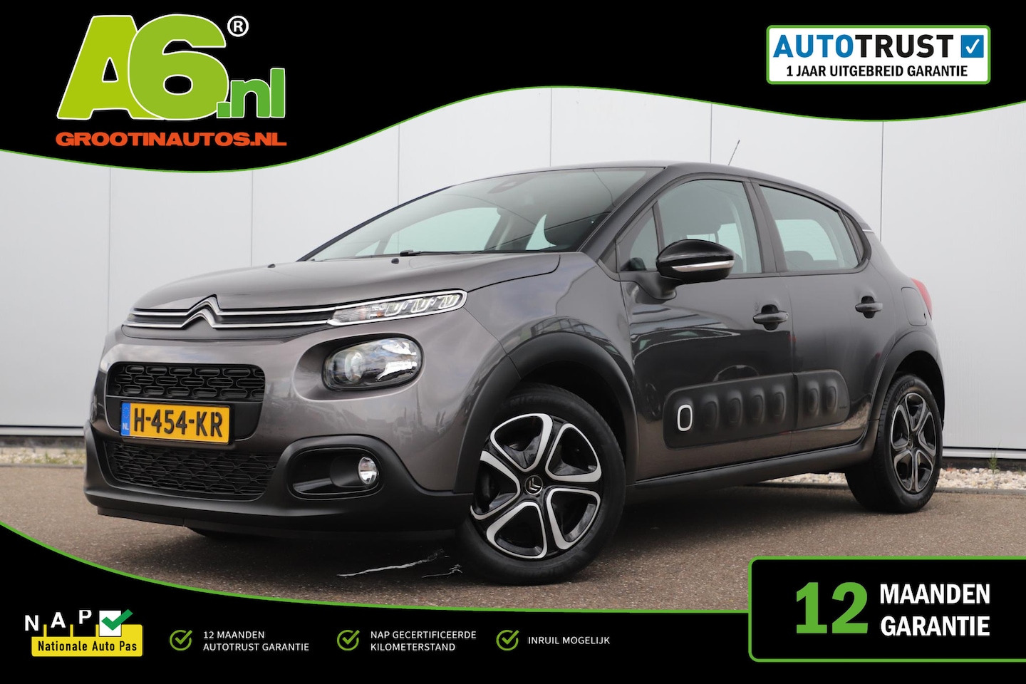 Citroën C3 - 1.2 PureTech S&S Feel Edition Navigatie Carplay Android Climate Cruise Control Rijstrookse - AutoWereld.nl