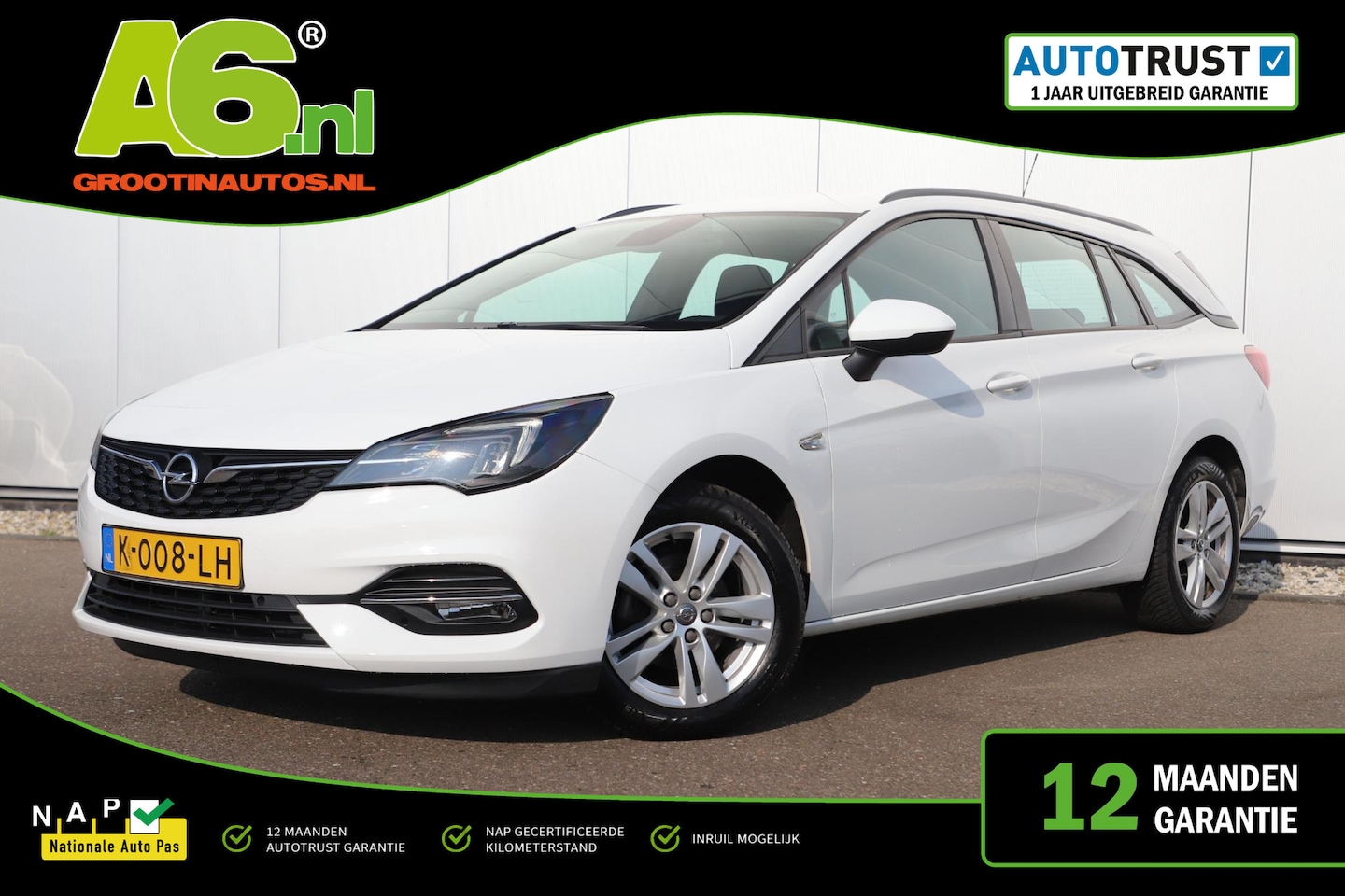 Opel Astra Sports Tourer - 1.2 Business Edition Trekhaak 110PK Navigatie 16 inch LMV Carplay Android Airco Cruise Con - AutoWereld.nl