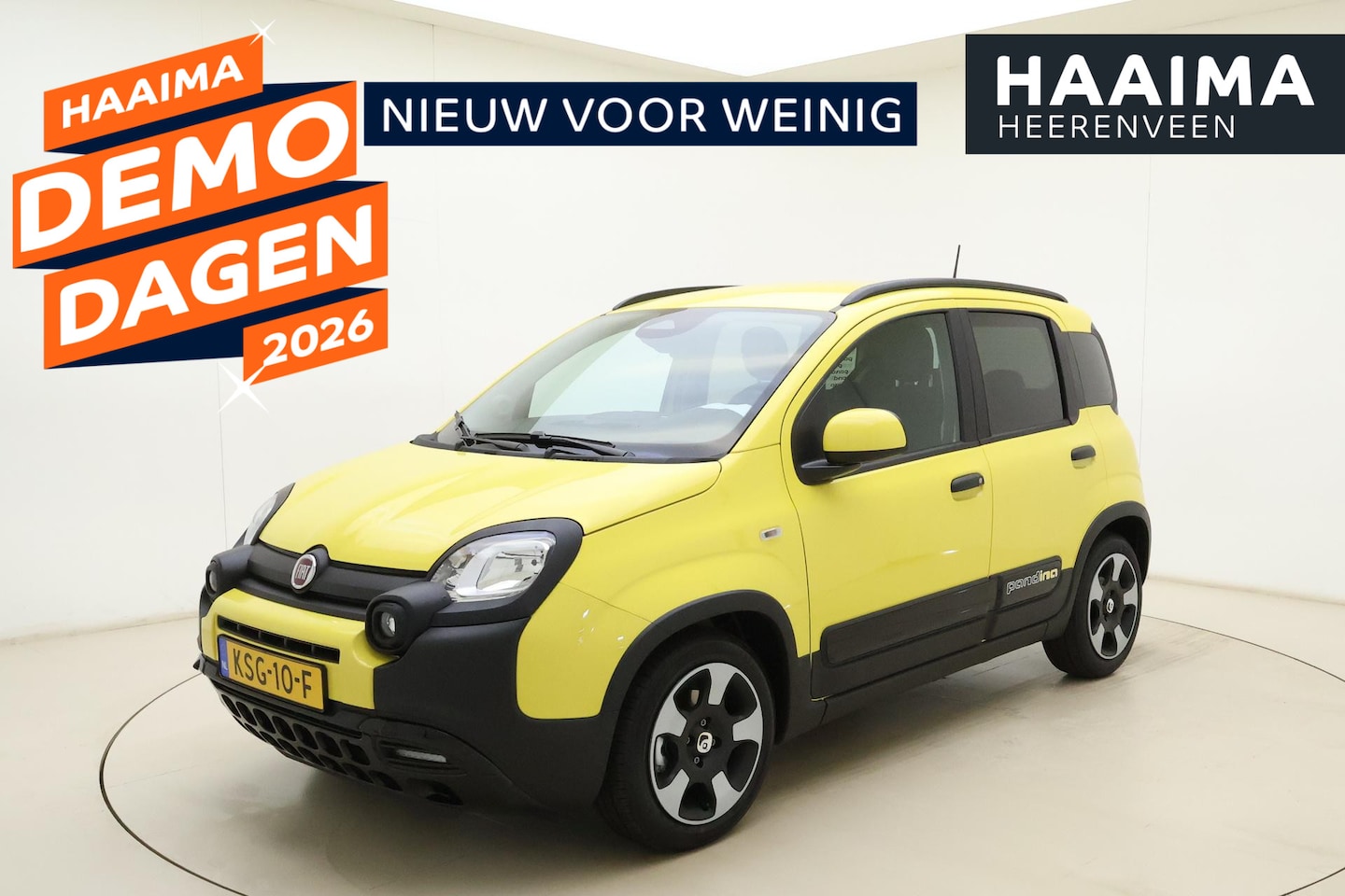 Fiat Panda - 1.0 Hybrid Pandina Cross | DEMO | Airco | Apple Carplay | Cruise control | DAB+ | Lichtmet - AutoWereld.nl