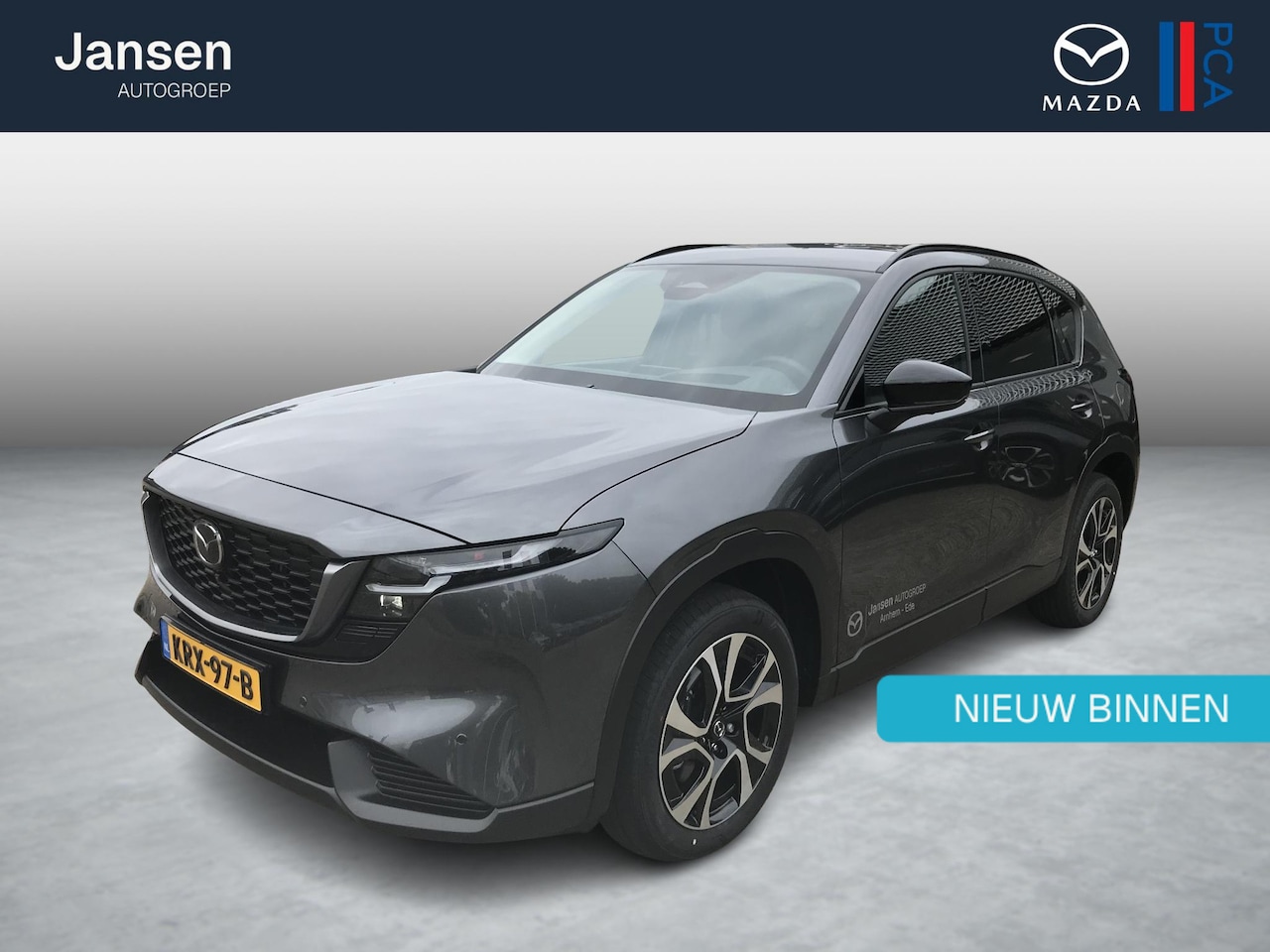 Mazda CX-5 - 2.5 E-SKYACTIV G 141 M HYBRID Exclusive-Line 2.5 E-SKYACTIV G 141 M HYBRID Exclusive-Line , Automaat, Half Leder, 360 Camera, Bose, App - AutoWereld.nl