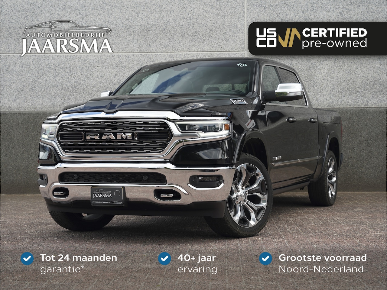 Dodge Ram 1500 - Limited 5.7L HEMI V8 CrewCab |Panoramadak |Stoelverwarming en -ventilatie |Adaptive Cruise - AutoWereld.nl