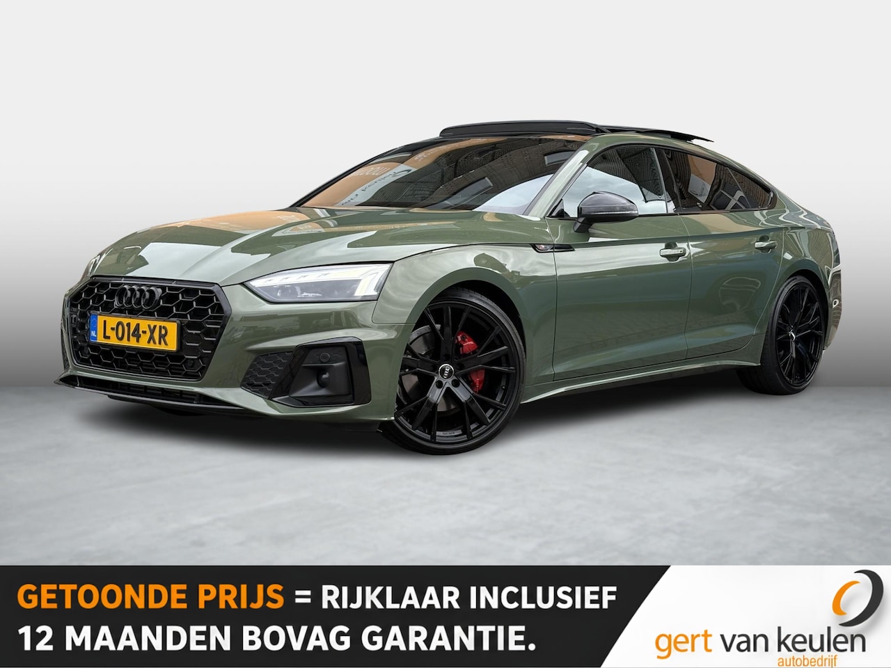 Audi A5 Sportback - 40 TFSI S-Edition Competition DISTRICTGROEN/PANODAK/STOELVERW./20"LMV/NL-AUTO - AutoWereld.nl