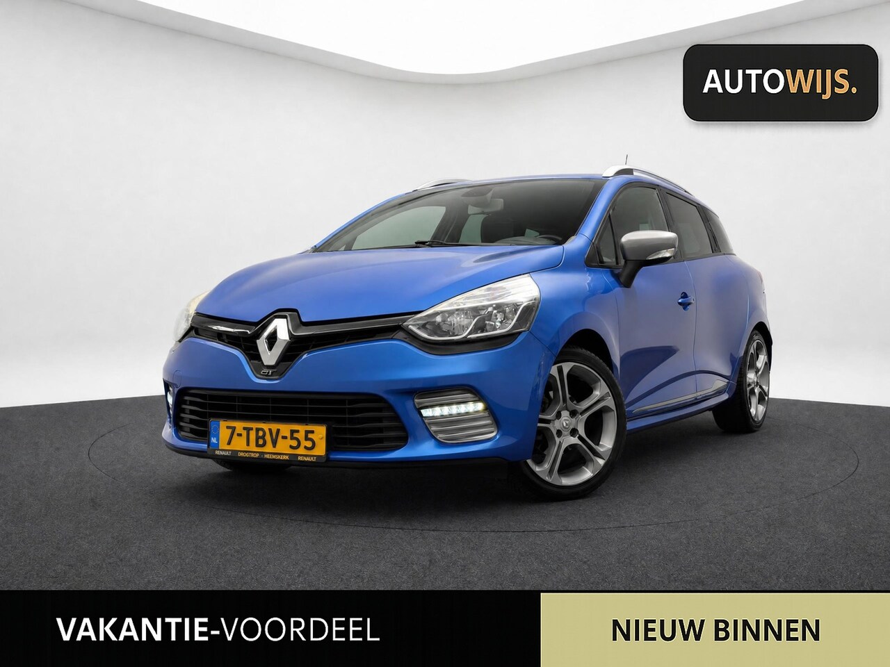 Renault Clio Estate - 1.2 GT|LEDER|AUT|120PK|TREKHAAK|BASS REFLEX|NAVI|GOED ONDERHOUDEN - AutoWereld.nl
