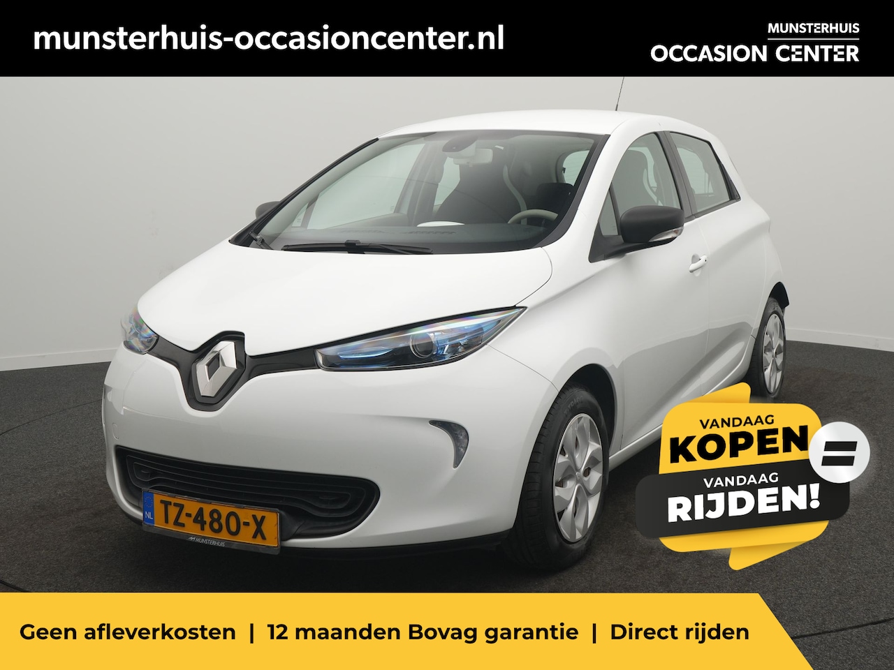 Renault Zoe - R90 Life 41 kWh (ex Accu) - RIJKLAARPRIJS - Volledig Elektrisch - Accuhuur - AutoWereld.nl