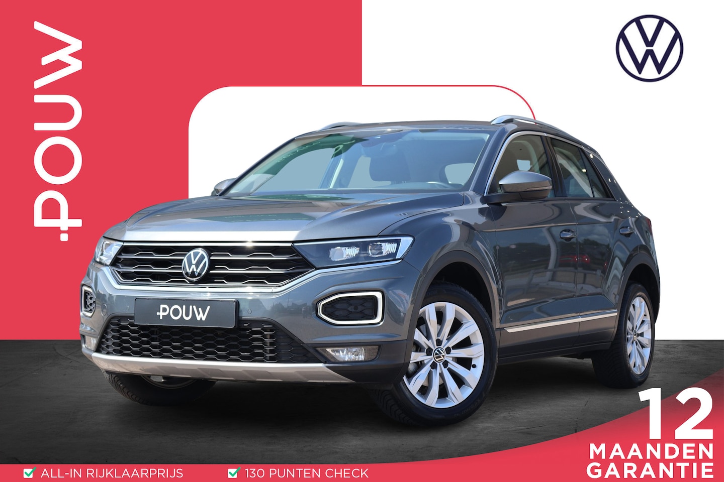 Volkswagen T-Roc - 1.5 TSI 150 pk DSG Sport | Adaptive Cruise | PDC | Ledkoplampen | Sportstoelen - AutoWereld.nl