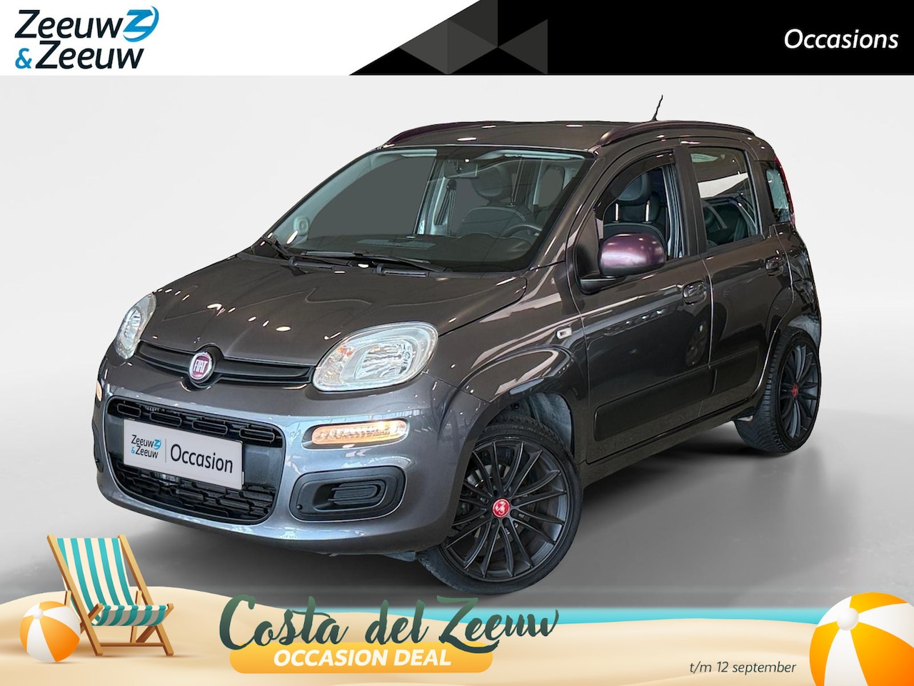 Fiat Panda - 0.9 TwinAir Lounge *Automaat*Bluetooth*Airco*Parkeersensoren*L.M. Velgen*Trekhaak - AutoWereld.nl