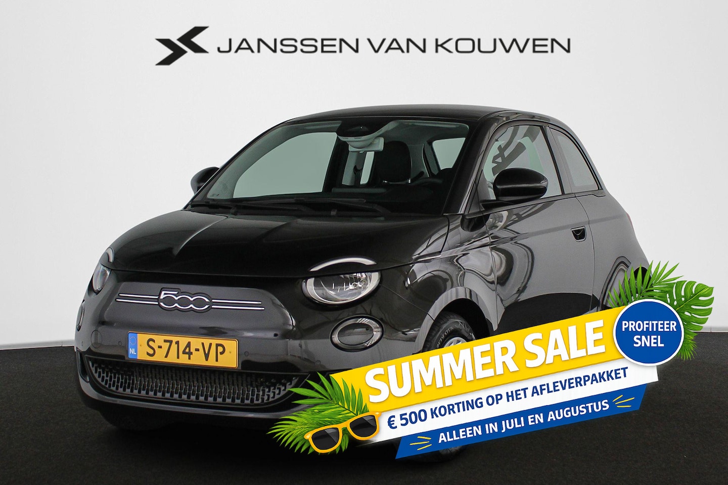 Fiat 500 - 3+1 42 kWh Stoelverwarming Camera Apple CarPlay - AutoWereld.nl