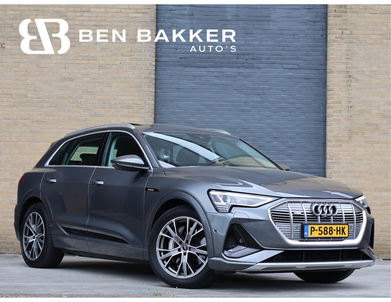 Audi e-tron - 50 quattro 71 kWh S-line Luchtvering | Pano | 360° Camera | ACC | Haak | BTW - AutoWereld.nl