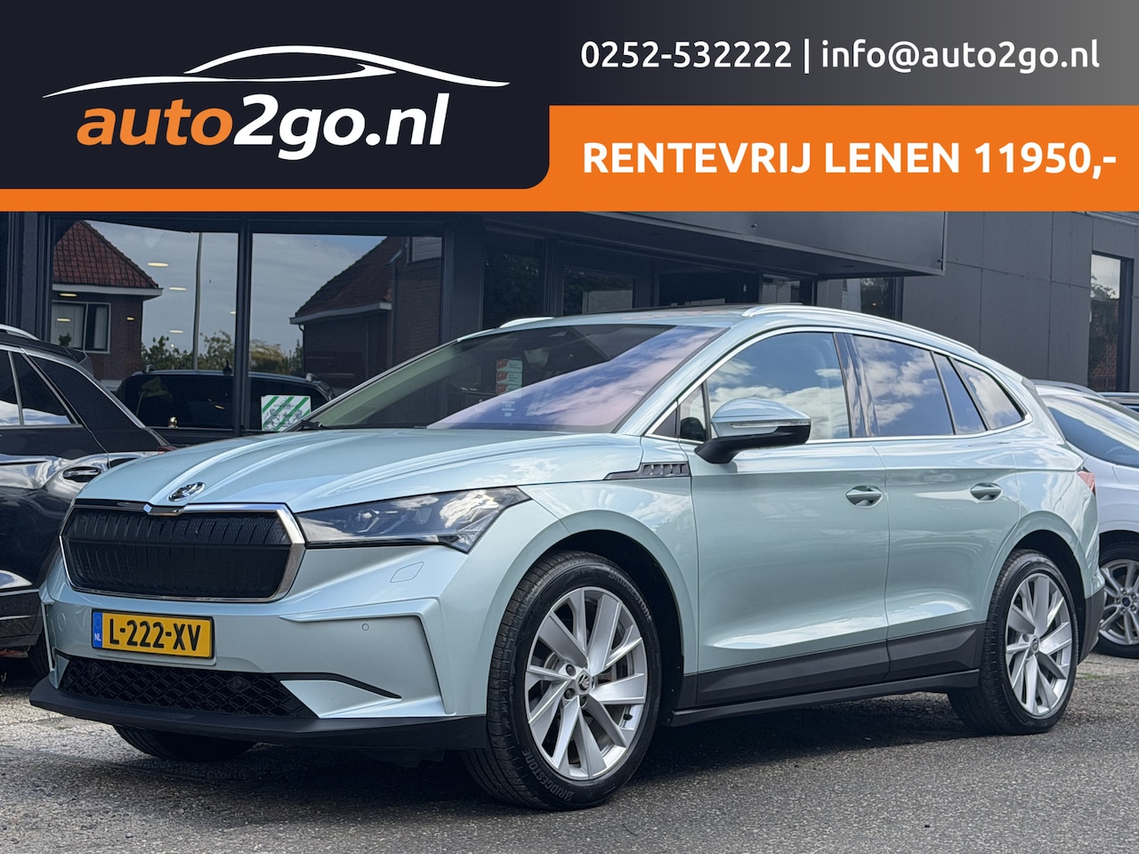 Skoda Enyaq iV - 80 First Edition SOH 90% NAVI PANODAK LEDER DIGI-DASH APPLE CARPLAY LED LMV PDC - AutoWereld.nl