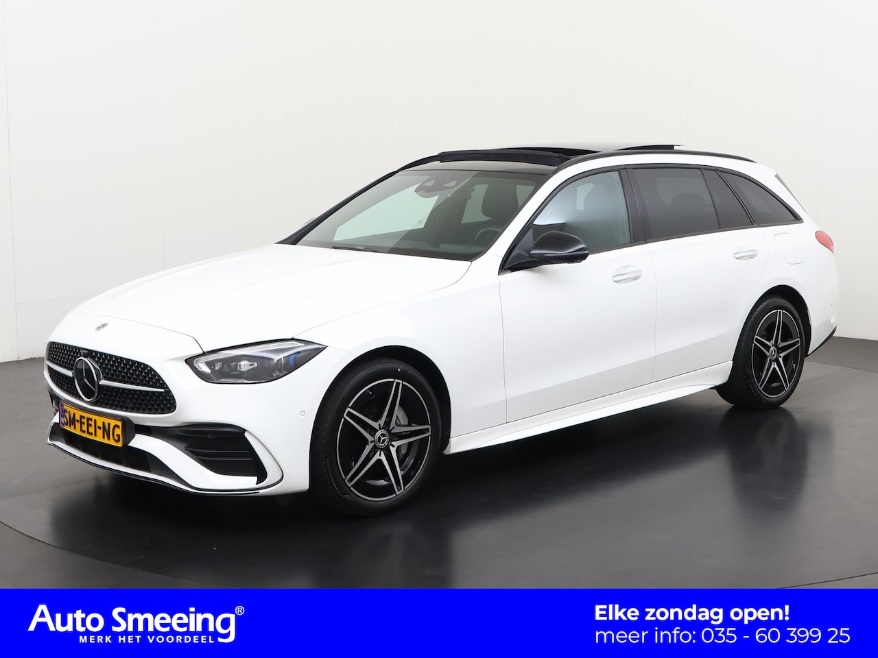 Mercedes-Benz C-klasse Estate - 300e AMG Night | Panoramadak | Trekhaak | Head up | Digital Light | Zondag Open! - AutoWereld.nl