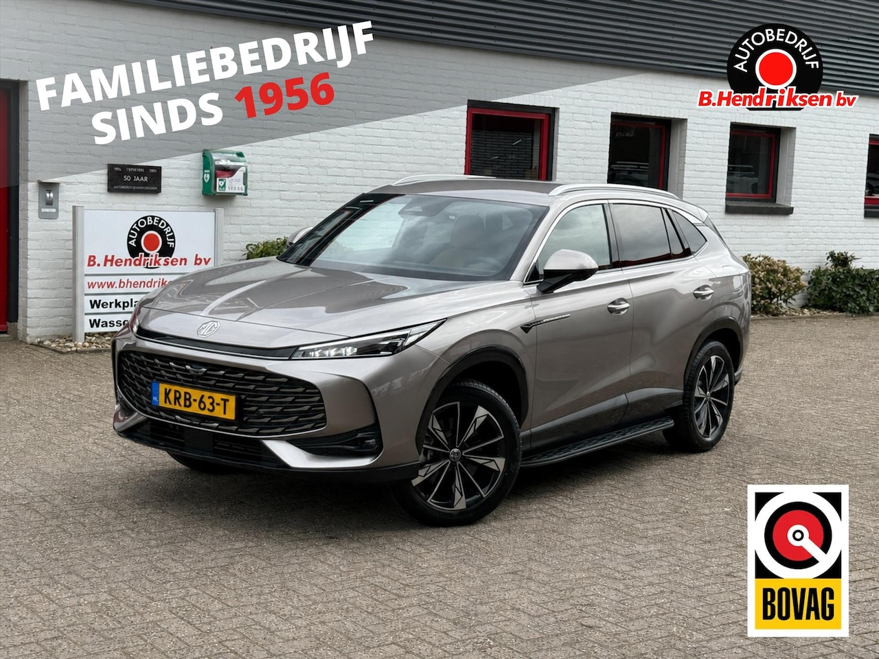 MG MG HS PHEV - 1.5T GDI Aut Comfort/ Nieuwe voorraad auto/ 100 KM elektrisch bereik/ Bruin interieur/ Cam - AutoWereld.nl