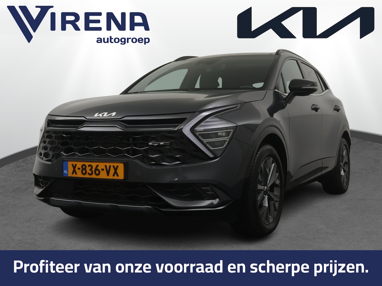 Kia Sportage - 1.6 T-GDi Hybrid GT-Line - Schuif/kantel dak - Trekhaak - Camera - AppleCarplay - Android - AutoWereld.nl