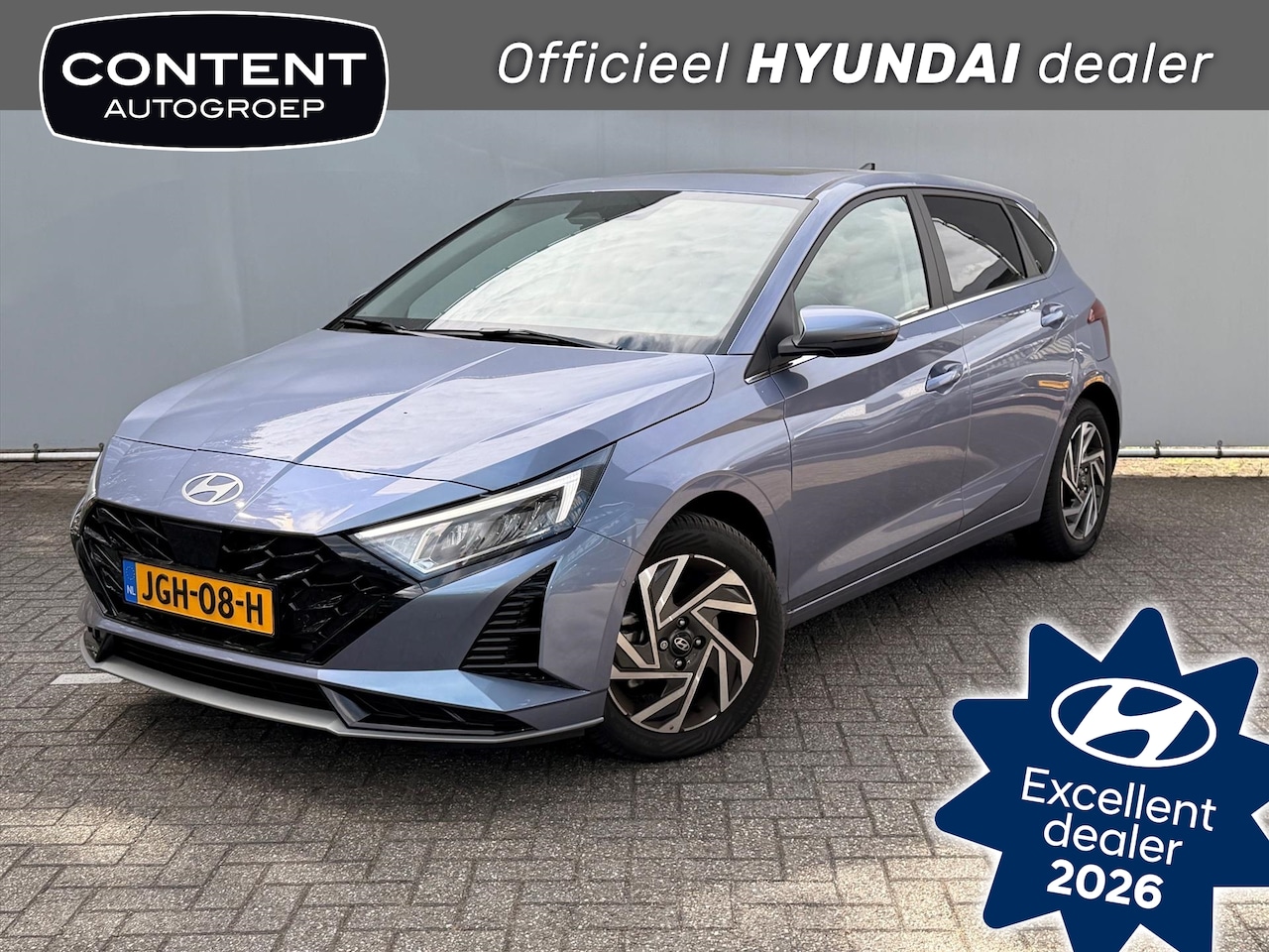 Hyundai i20 - 1.0 T-GDI DCT Premium Sky / Schuif - kantel dak / Clima / Navi / All season banden - AutoWereld.nl