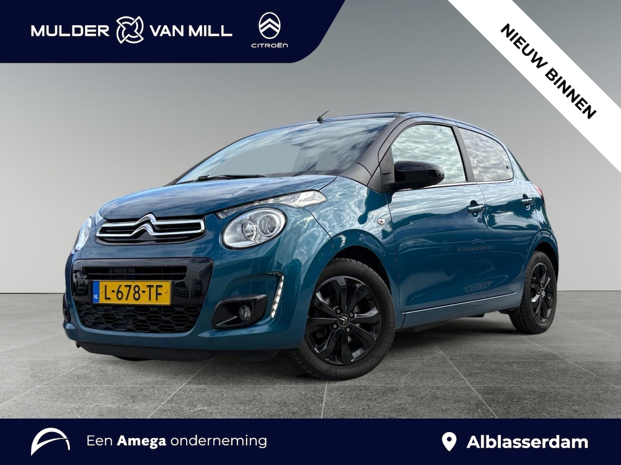 Citroën C1 - Airscape Shine 1.0 e-VTi 72pk | CABRIODAK ZWART | CAMERA | CLIMA | NAVI | LM-VELGEN 'BLACK - AutoWereld.nl
