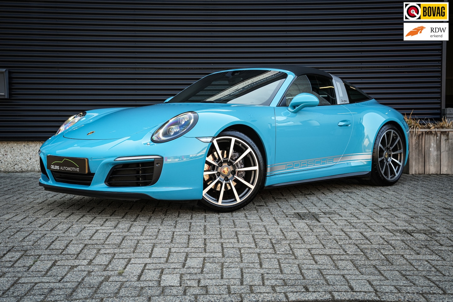 Porsche 911 Targa - 991.2 3.0 Targa 4 | Miami Blue | Sportchrono | Stoelventilatie | Leder | CarPlay | Camera - AutoWereld.nl