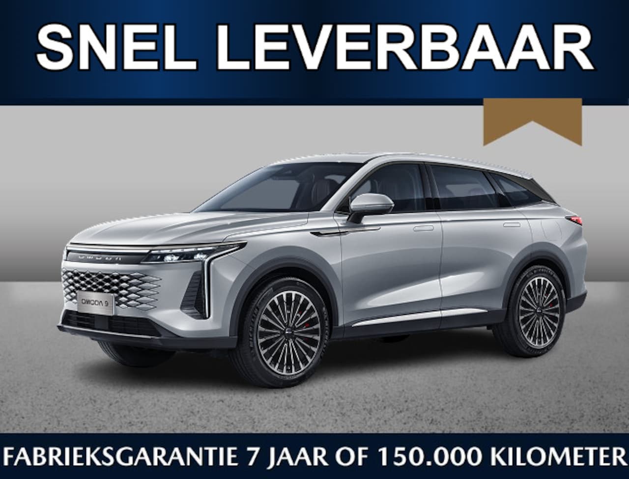 Omoda 9 - Premium 1.5 PHEV 537pk | Snel leverbaar | €6000,- voordeel | Adaptive cruise | Leder | Pan - AutoWereld.nl