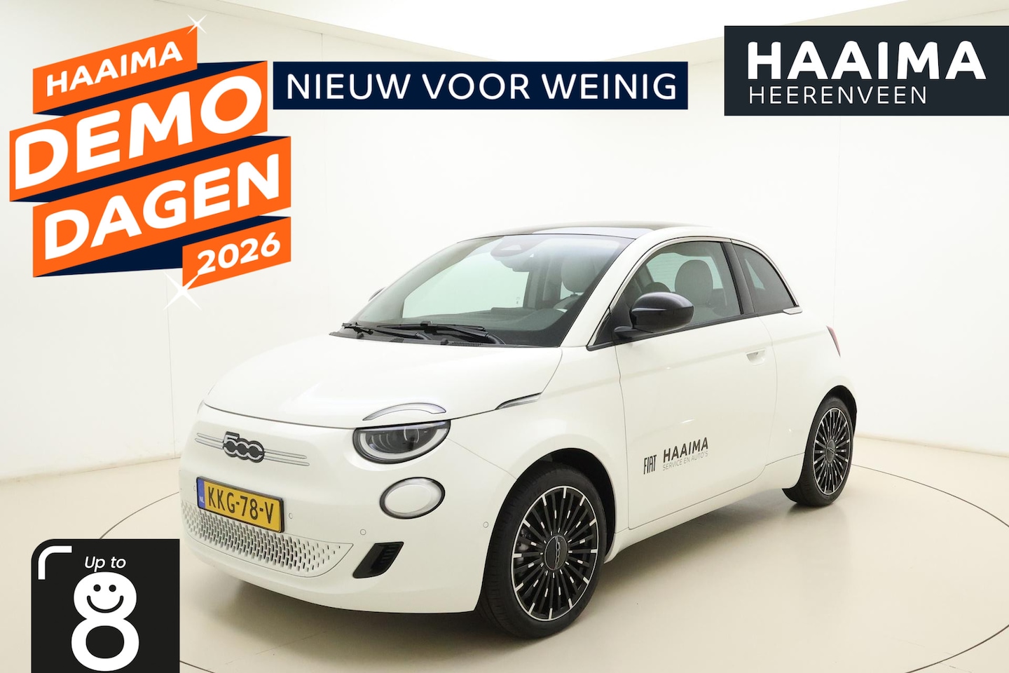 Fiat 500 - Icon 42 kWh | DEMO | Glazen Panoramadak | Apple Carplay/Android Auto | Achteruitrijcamera - AutoWereld.nl