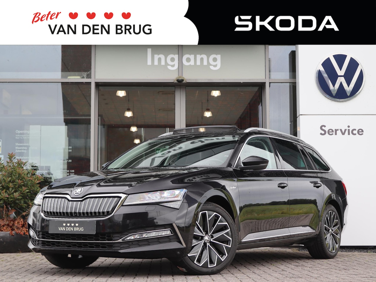 Skoda Superb Combi - 1.4 TSI iV 218 pk DSG L&K | Trekhaak | Panorama Dak | Canton | ACC | Voorstoelen met Geheu - AutoWereld.nl