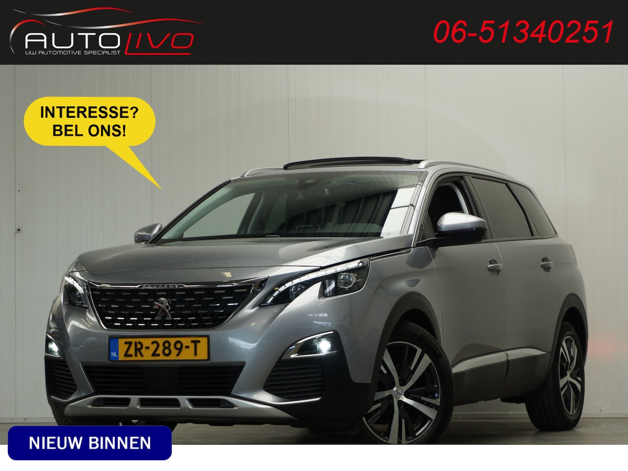 Peugeot 5008 - 1.2 PureTech Crossway PANO LED CLIMA CAMERA NAV PDC etc. - AutoWereld.nl