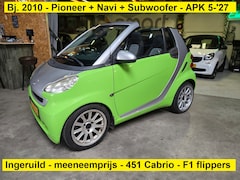 Smart Fortwo cabrio - 1.0 mhd Pure - Schakelflippers - Pioneer Navi + Sub - APK mei 2027
