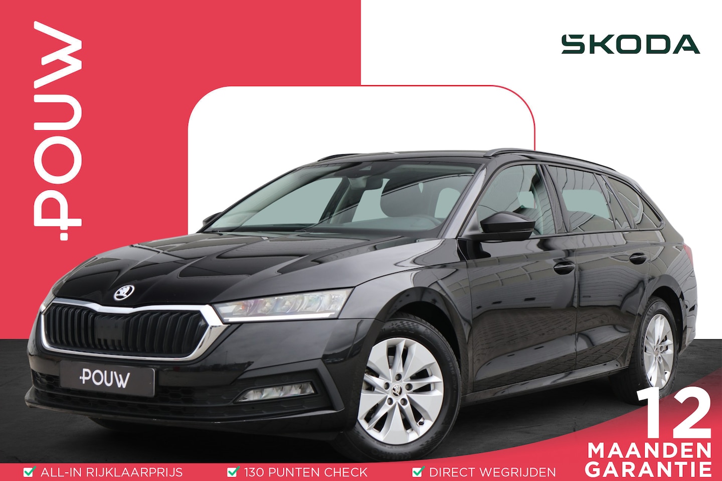 Skoda Octavia Combi - 1.0 TSI 110pk Ambition | Navigatie | App Connect | Parkeersensoren | - AutoWereld.nl