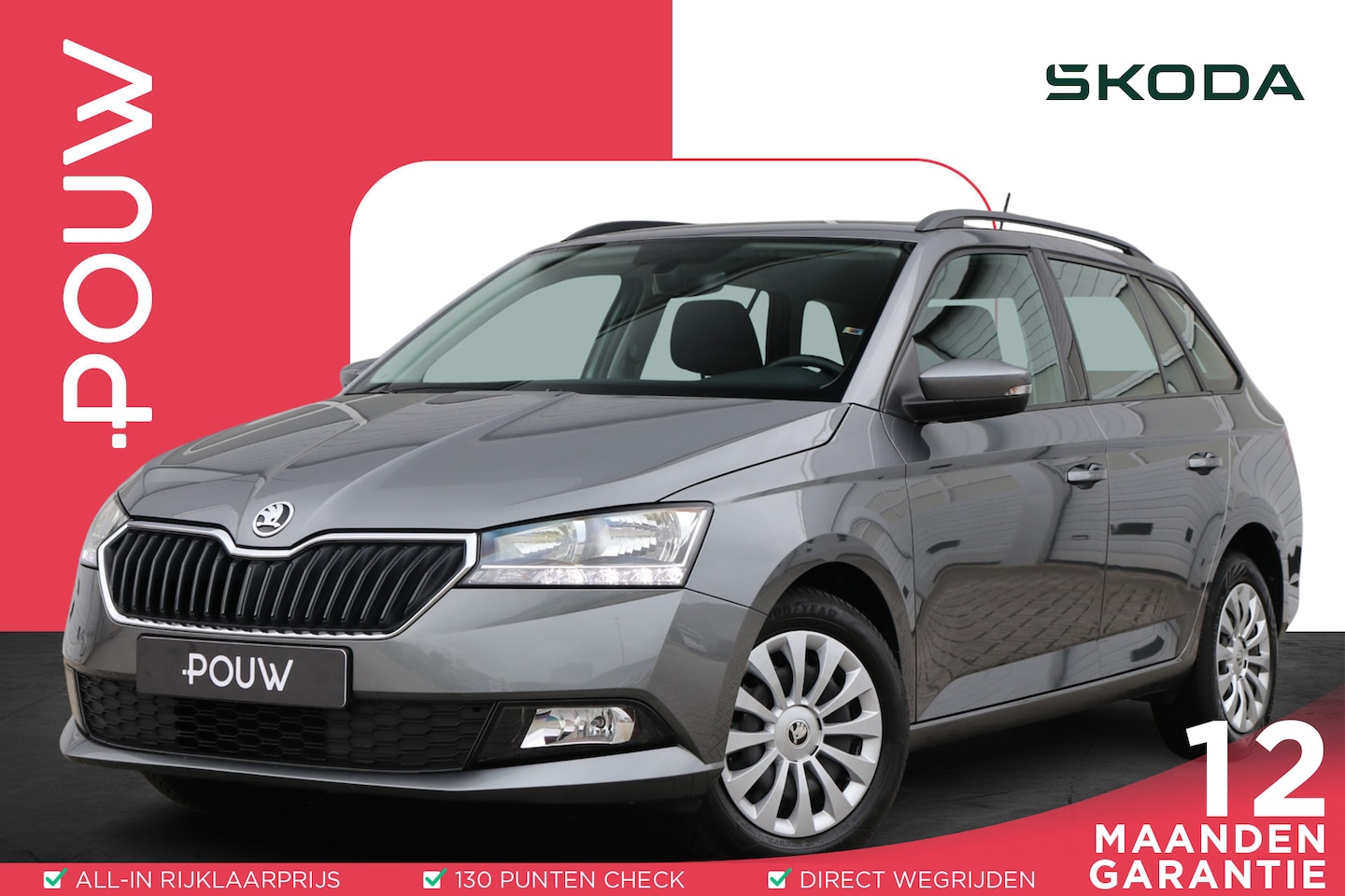 Skoda Fabia Combi - 1.0 TSI 95pk Ambition | Navigatie | App Connect | Cruise Control | Parkeersensoren Achter - AutoWereld.nl