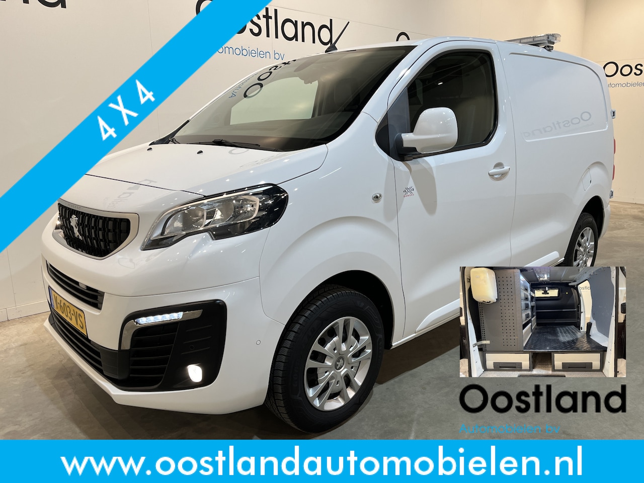 Peugeot Expert - 2.0 BlueHDI 120 PK Premium Pack Dangel 4X4 Servicebus / Bott Inrichting / 220V. / Euro 6 / - AutoWereld.nl