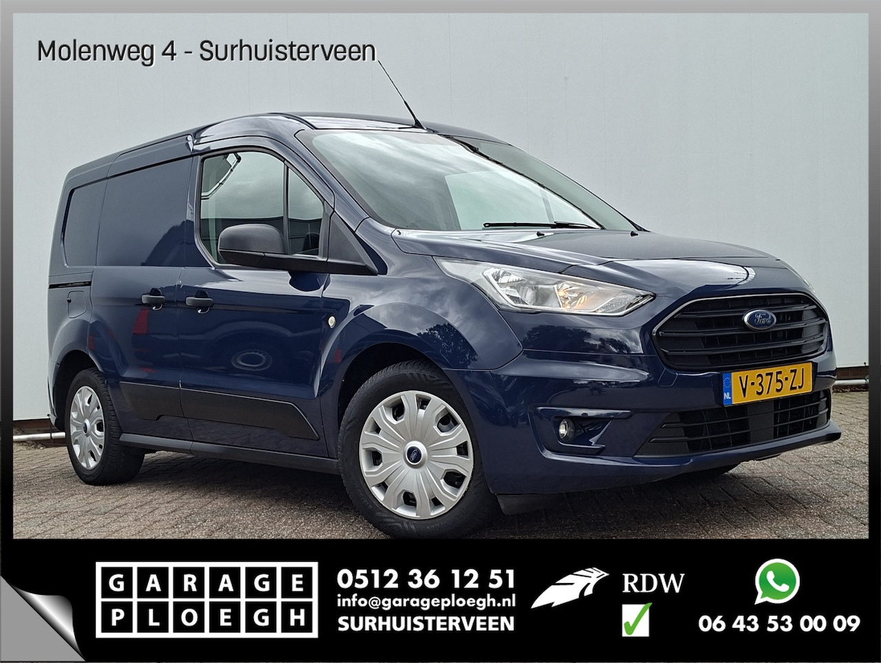 Ford Transit Connect - 1.5 EcoBlue L1 Trend Trekhaak Cruise Airco Orig.NL Voll.Onderhouden! - AutoWereld.nl