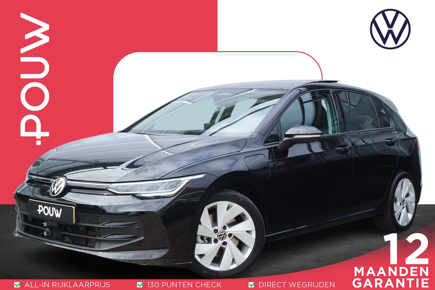 Volkswagen Golf - 1.5 eHybrid 204pk Life Edition | SOH 100 % | Trekhaak | Panoramadak - AutoWereld.nl