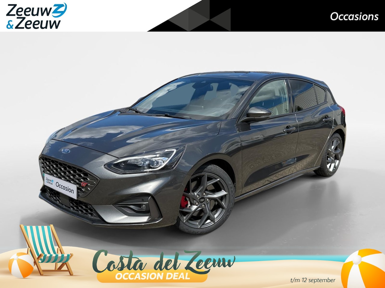 Ford Focus - 2.3 EcoBoost ST-3 | 280 PK | Launch control | Recaro stoelen | 19" inch lichtmetalen velge - AutoWereld.nl