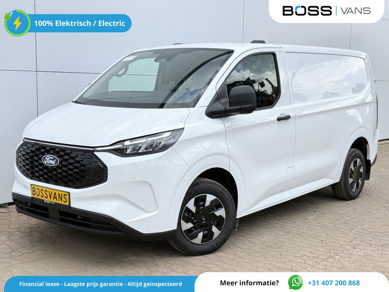 Ford Transit Custom - e-Transit 71kWh 140PK Elektrisch 344km WLTP 2300kg Trekvermogen BEV Snelladen Stoel + Stuu - AutoWereld.nl