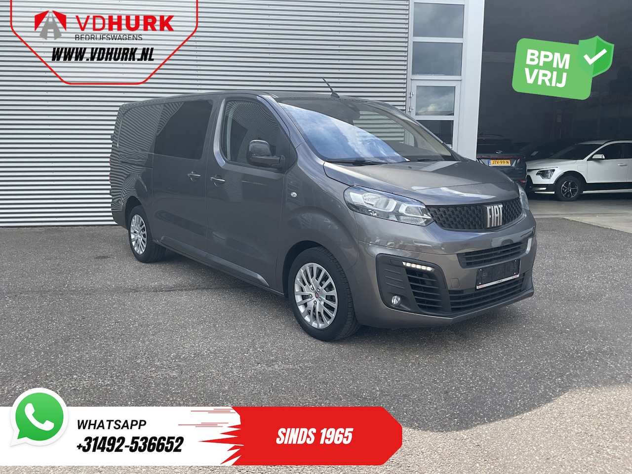 Fiat Scudo - 2.0 MJ 145 pk DC Dubbel Cabine Adapt.Cruise/ 2x Schuifdeur/ Keyless/ Carplay/ Navi/ 6 Pers - AutoWereld.nl