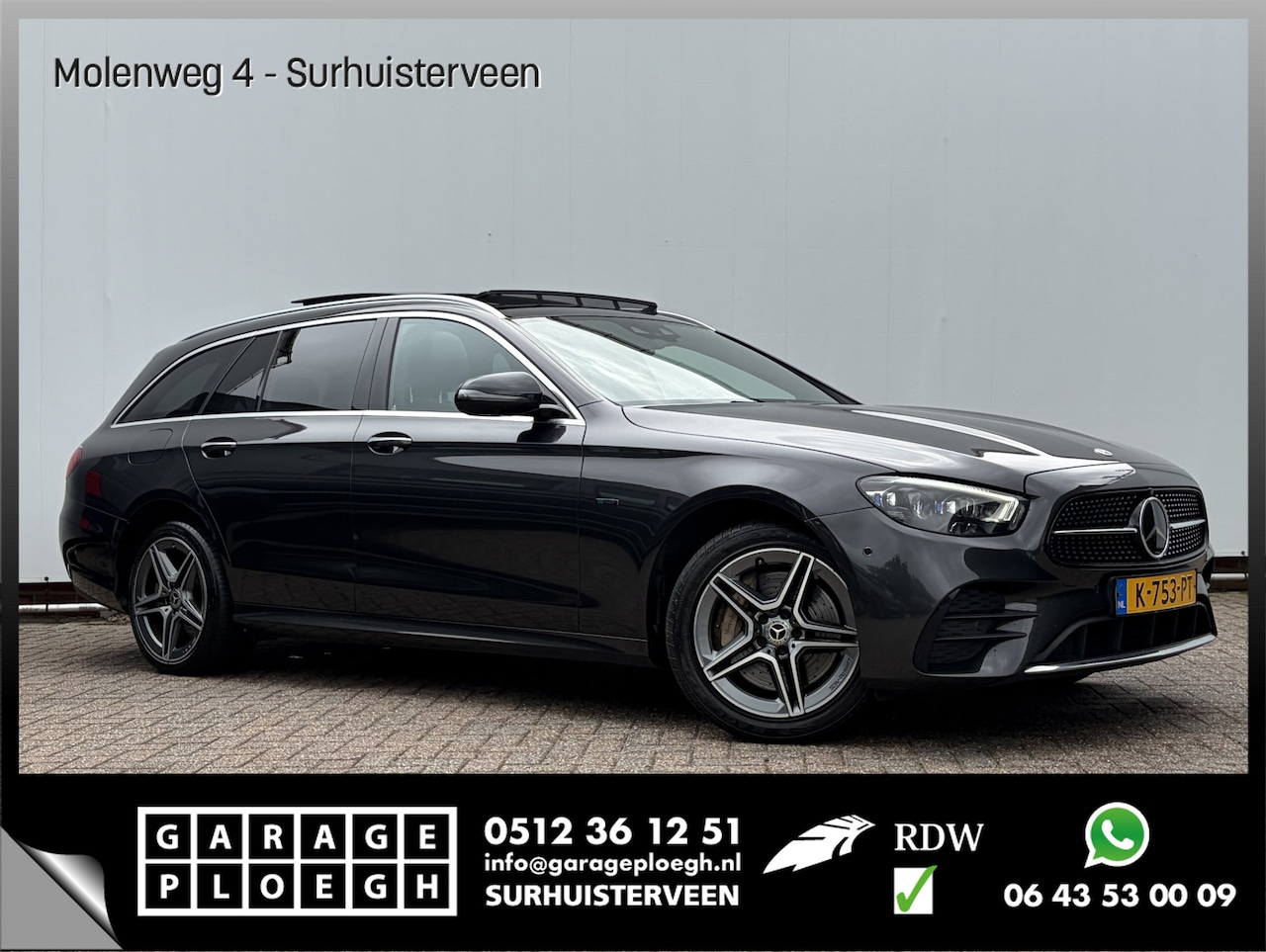 Mercedes-Benz E-klasse Estate - 300 de 4MATIC AMG Burmester Pano Elek.Trekhaak Memory VOL! - AutoWereld.nl
