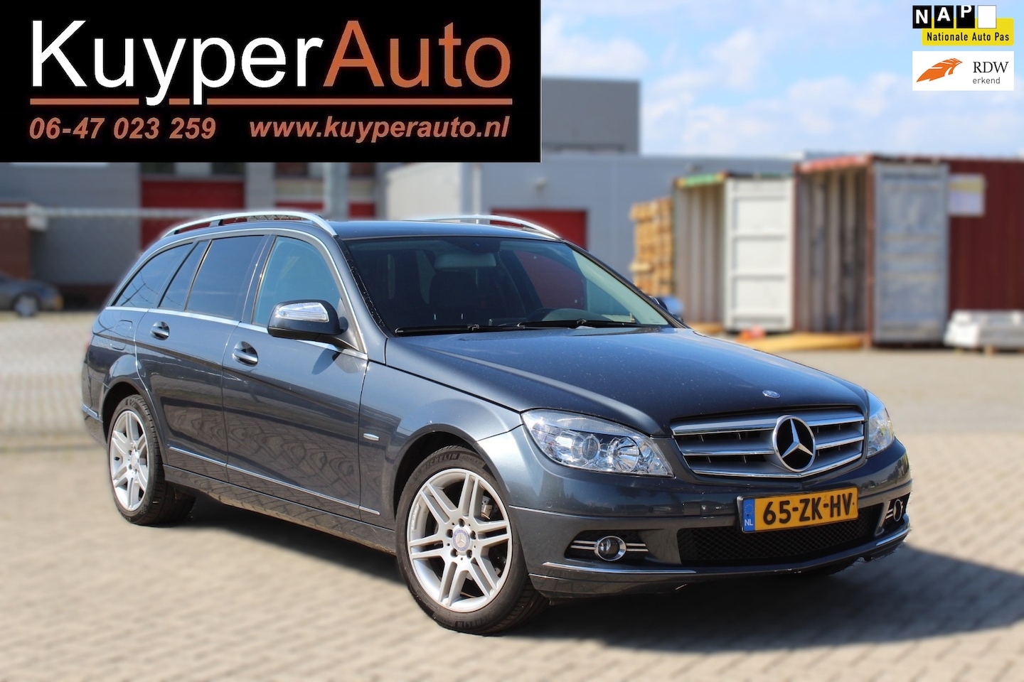 Mercedes-Benz C-klasse Estate - 200 K Avantgarde nette automaat trekhaak leder full options - AutoWereld.nl