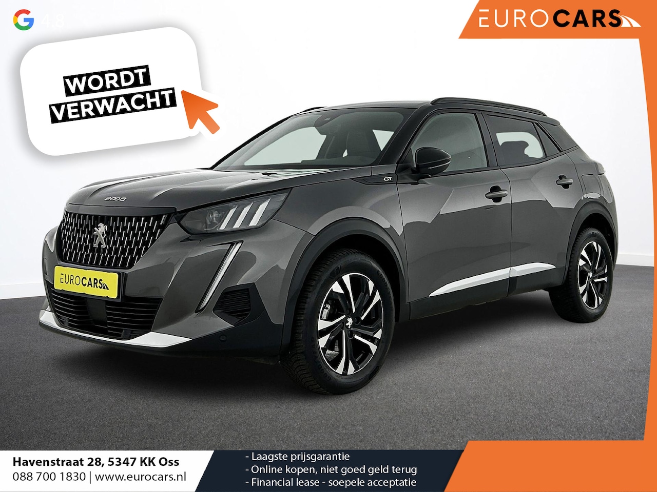 Peugeot 2008 - 1.2 PureTech 130pk Automaat GT Line Airco Navi Carplay PDC VA+ Camera Adaptive Cruise cont - AutoWereld.nl