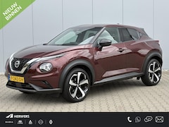 Nissan Juke - 1.0 DIG-T N-Design / Leder-stof bekleding / Airco / Stoelverwarming / Cruise control / App