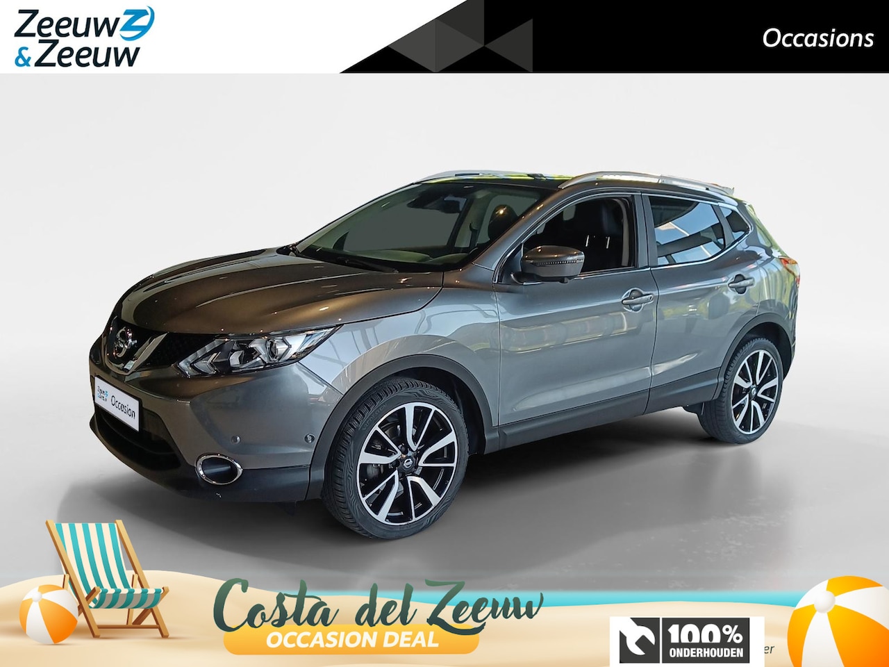 Nissan Qashqai - 1.2 Tekna | Automaat | Lederen bekleding | Electrische Stoel verstelling | 360grd camera | - AutoWereld.nl
