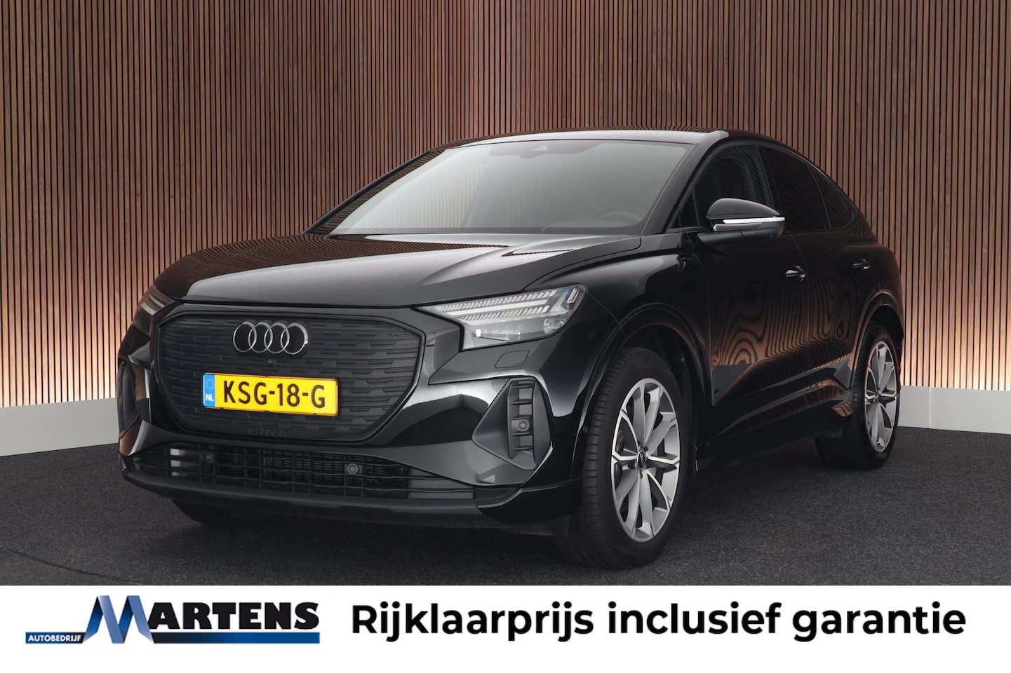 Audi Q4 Sportback e-tron - 40 Advanced edition 82 kWh Leder Sportstoelen Stoelverwarming ACC 360Camera Navigatie - AutoWereld.nl