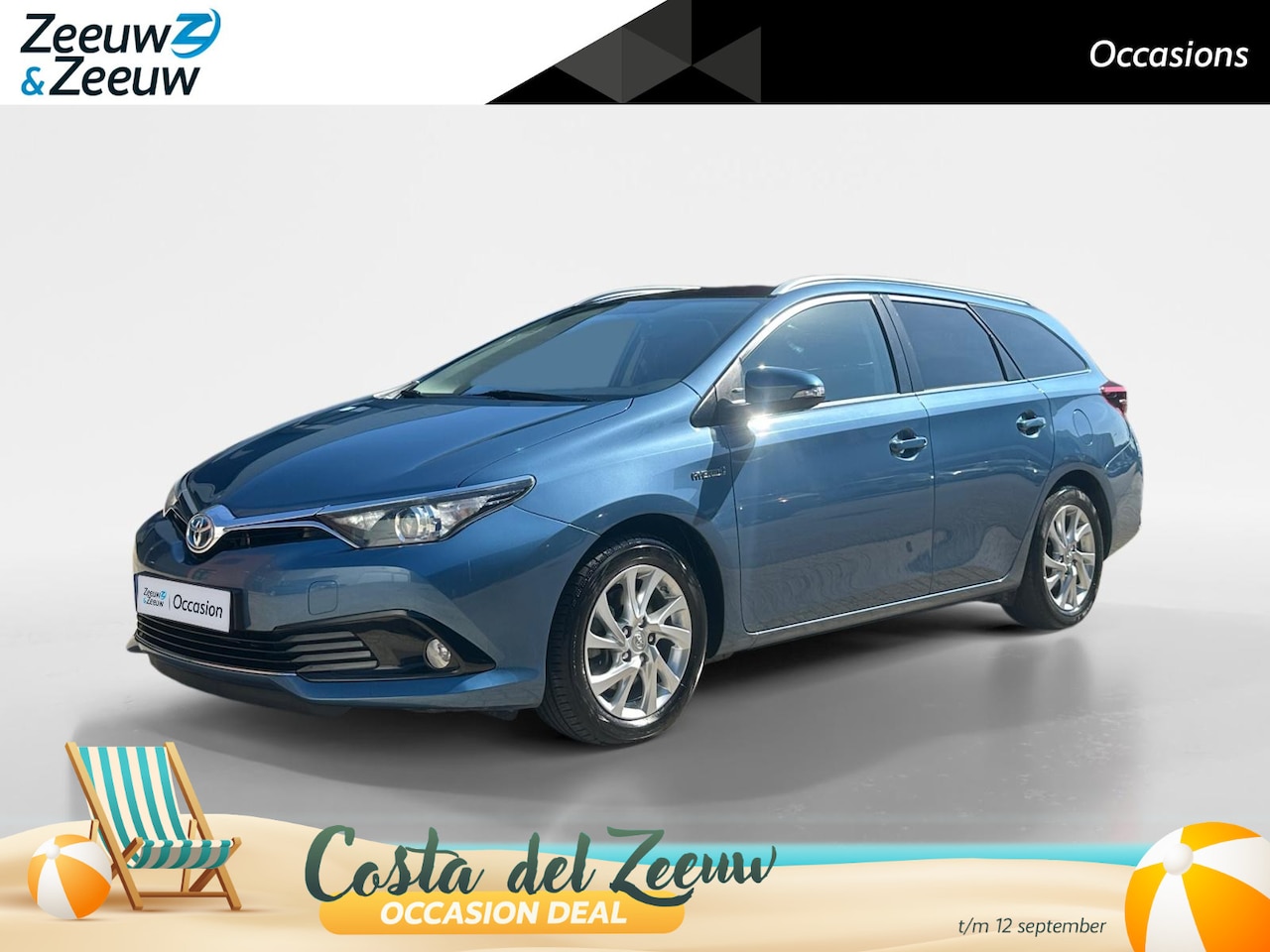 Toyota Auris Touring Sports - 1.8 Hybrid Lease | Automaat | Dealer Onderhouden | Panorama Dak | Trekhaak | Bluetooth | N - AutoWereld.nl