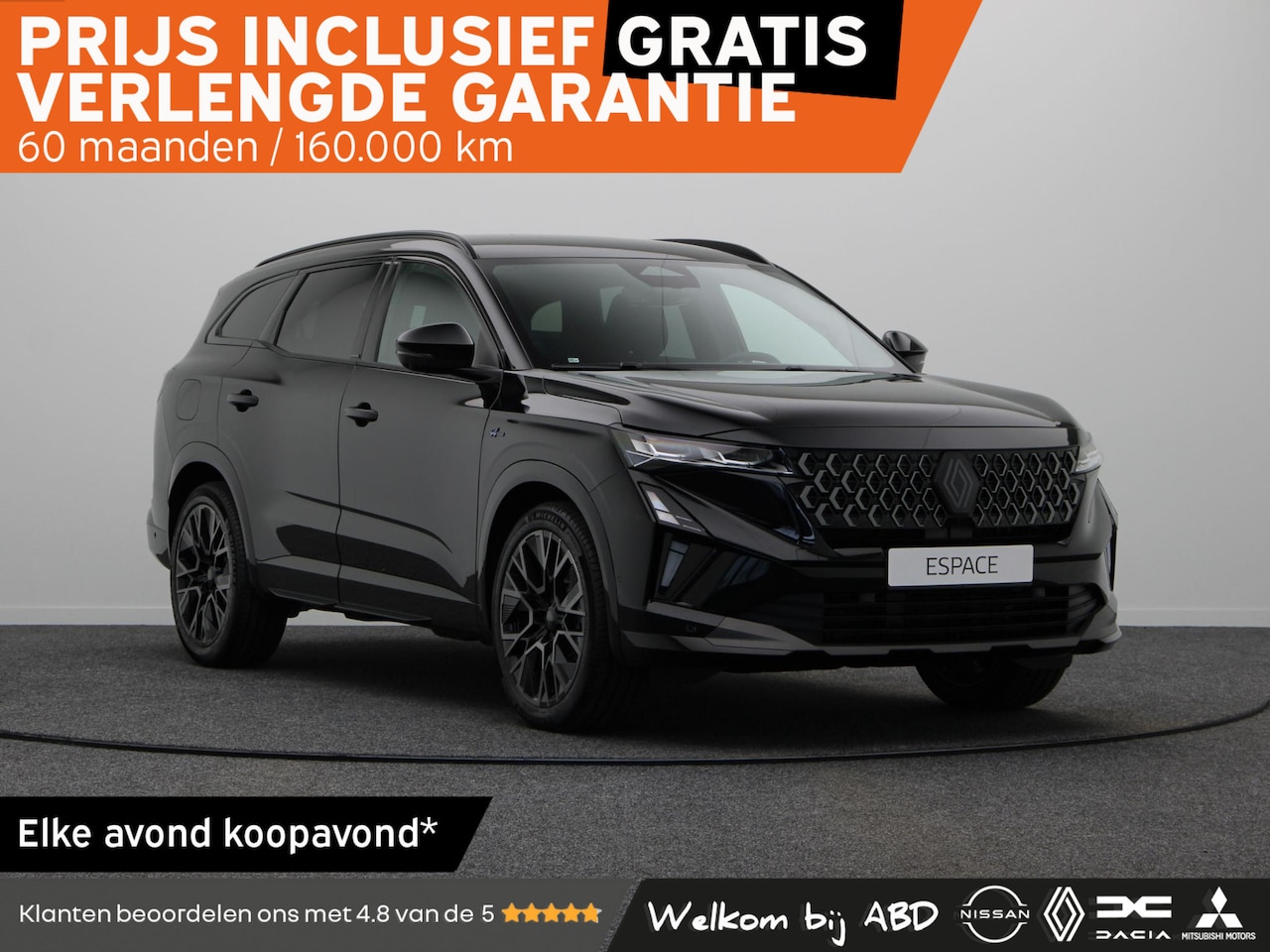 Renault Espace - E-Tech full hybrid 200pk esprit Alpine 7p. | Full option | Pano. dak | HUD | Active driver - AutoWereld.nl