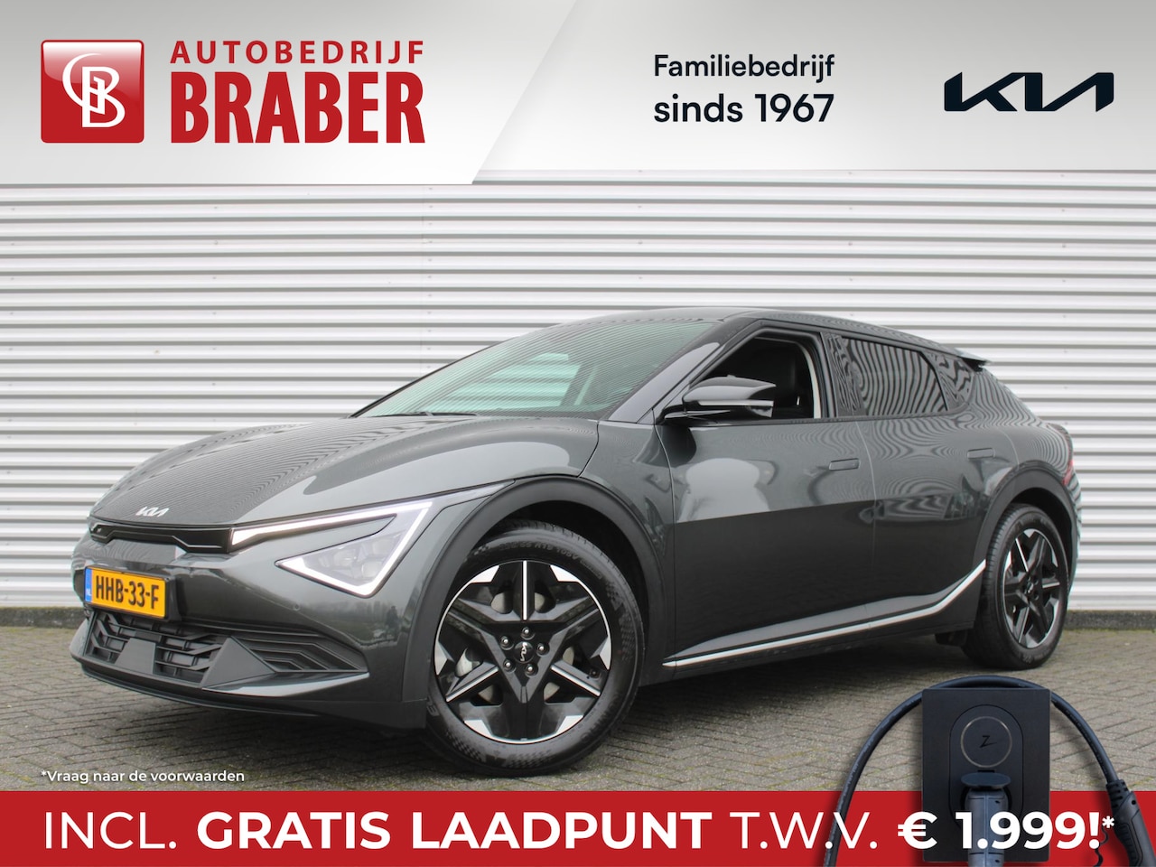 Kia EV6 - Light Edition 63 kWh | Stuur-/stoelverwarming | Camera | 19" LM | LED | Adap. Cruise | Cli - AutoWereld.nl