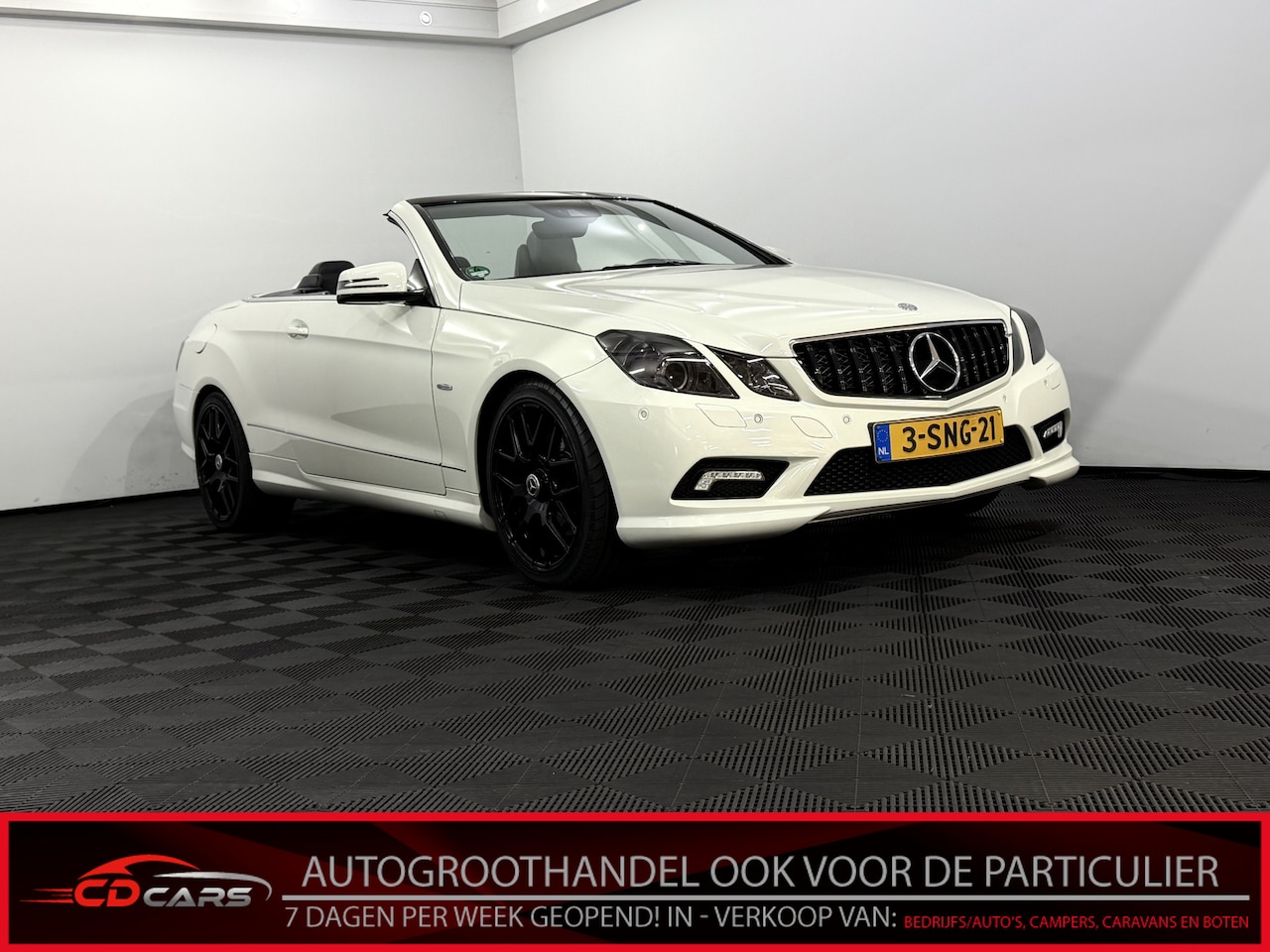Mercedes-Benz E-klasse Cabrio - 200 CGI Elegance Leder, Navi, Cruise control, Stoelverwarming, Parkeersensoren, Clima, Spo - AutoWereld.nl