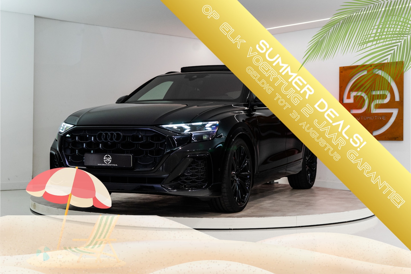 Audi Q8 - 60 TFSI E Quattro Competition 490PK | Pano | Kleppenuitlaat | B&O | 4 Wielsturing | VOL! F - AutoWereld.nl