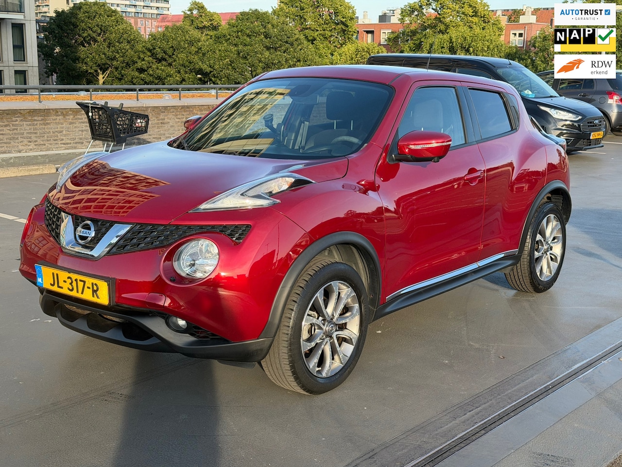 Nissan Juke - 1.6 N-Connecta Automaat Clima Cruise Lane Assist Dodehoek 360 Camera - AutoWereld.nl