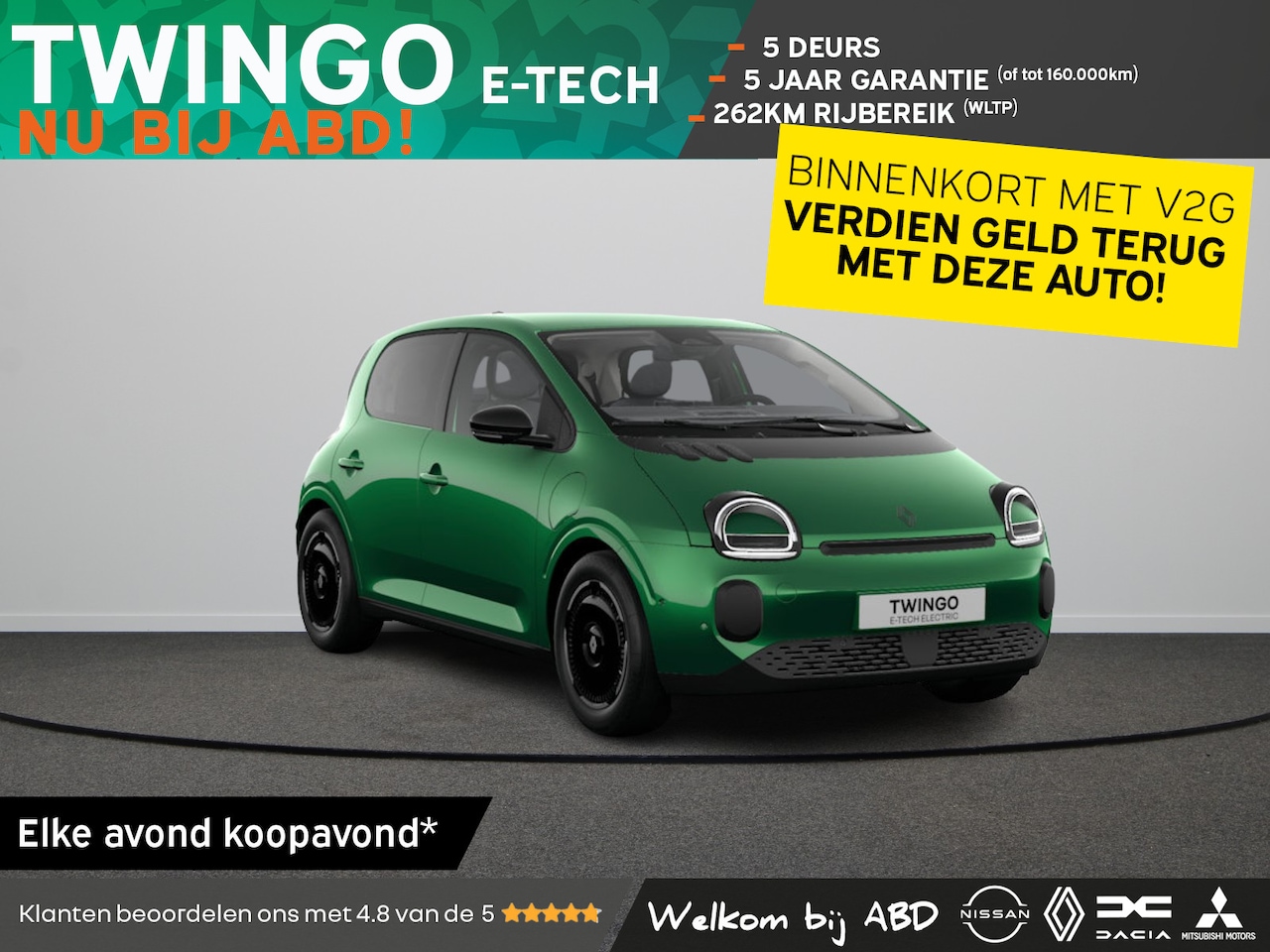 Renault Twingo - Techno Urban range | 18" lichtmetalen velgen 'Reverso noir diamantée' | Achteruitrijcamera - AutoWereld.nl