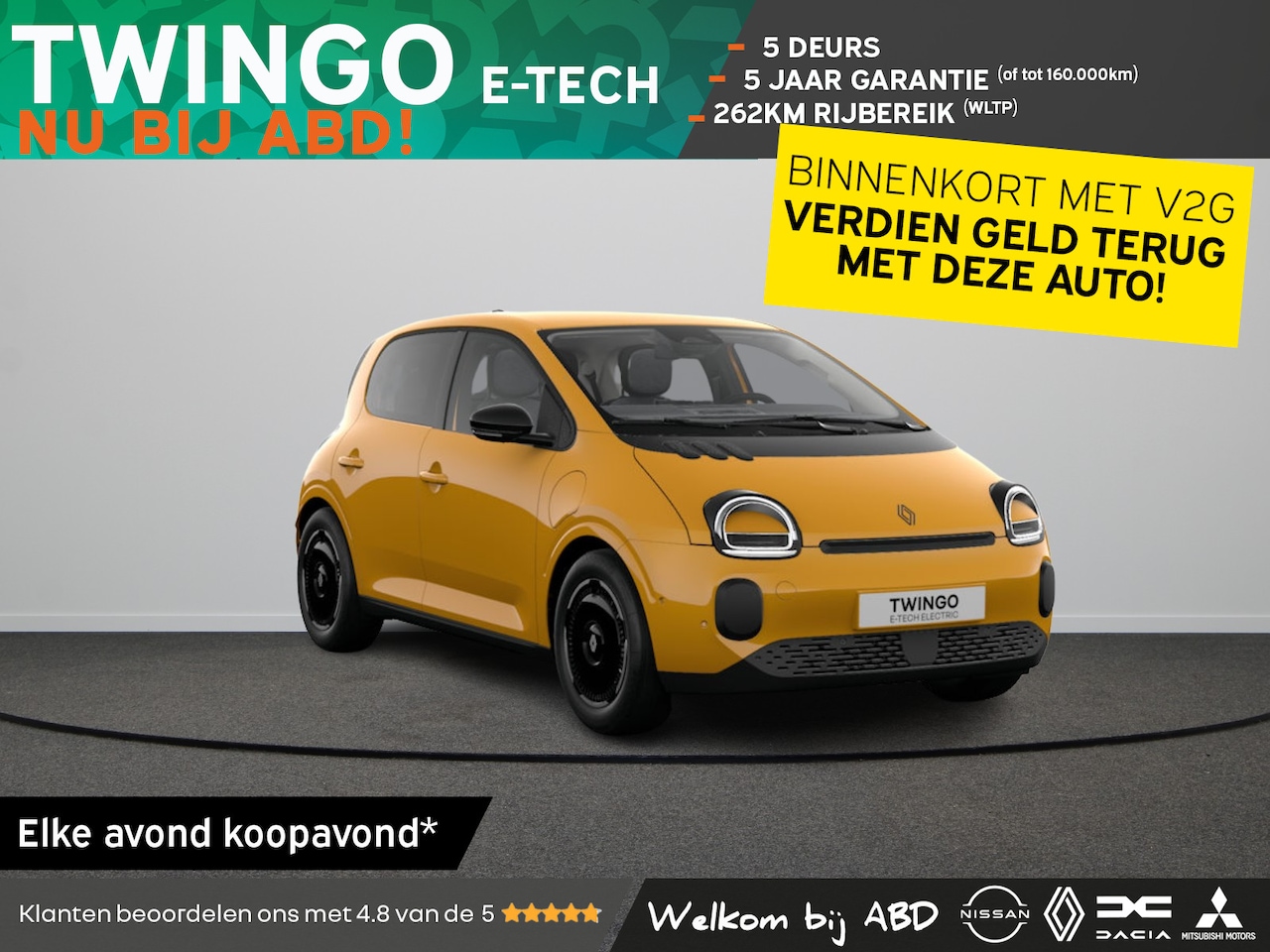 Renault Twingo - Techno Urban range | 18" lichtmetalen velgen 'Reverso noir diamantée' | Achteruitrijcamera - AutoWereld.nl