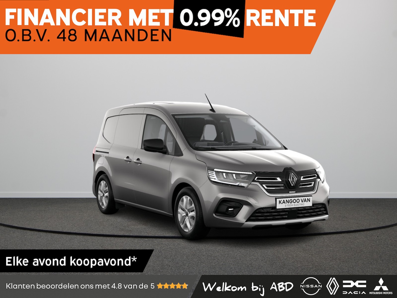 Renault Kangoo - Extra 44 kWh | Achteruitrijcamera | Adaptive cruise control met instelbare snelheidsbegren - AutoWereld.nl
